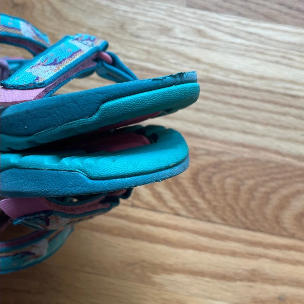Teva Kids Teal Unicorn Sandals - Picture 8 of 12